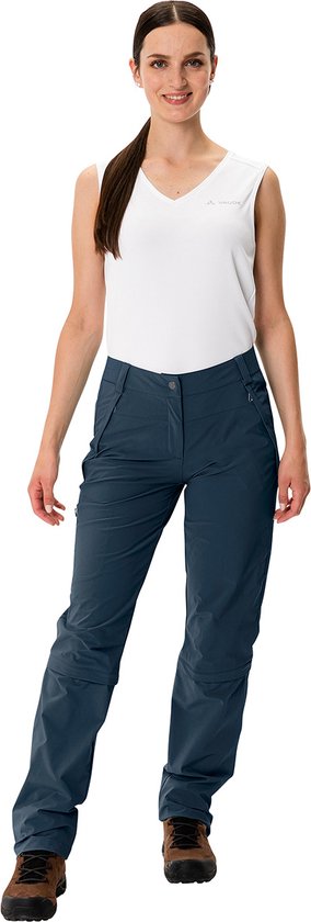 VAUDE Farley III - Pantaloni Capri stretch da donna zip-off, per escursionismo