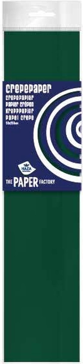 Crepe Papier Donker Groen (20+ kleuren) - Crepepapier t.b.v. maken slingers / pompoms / bloemen etc. - Gekleurd Papier Knutselen - Knutselpapier - Crepe Papier Donker Groen