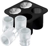 Bar Essentials® Shotglaasjes ijsblokjesvorm - Schotglazen ijsblokjesvorm silicone