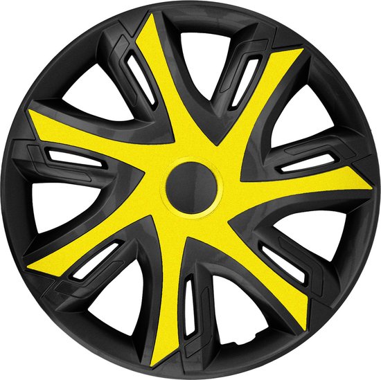 Wieldoppen ALFA ROMEO 14, STIG zwart gelakt 4 stuks