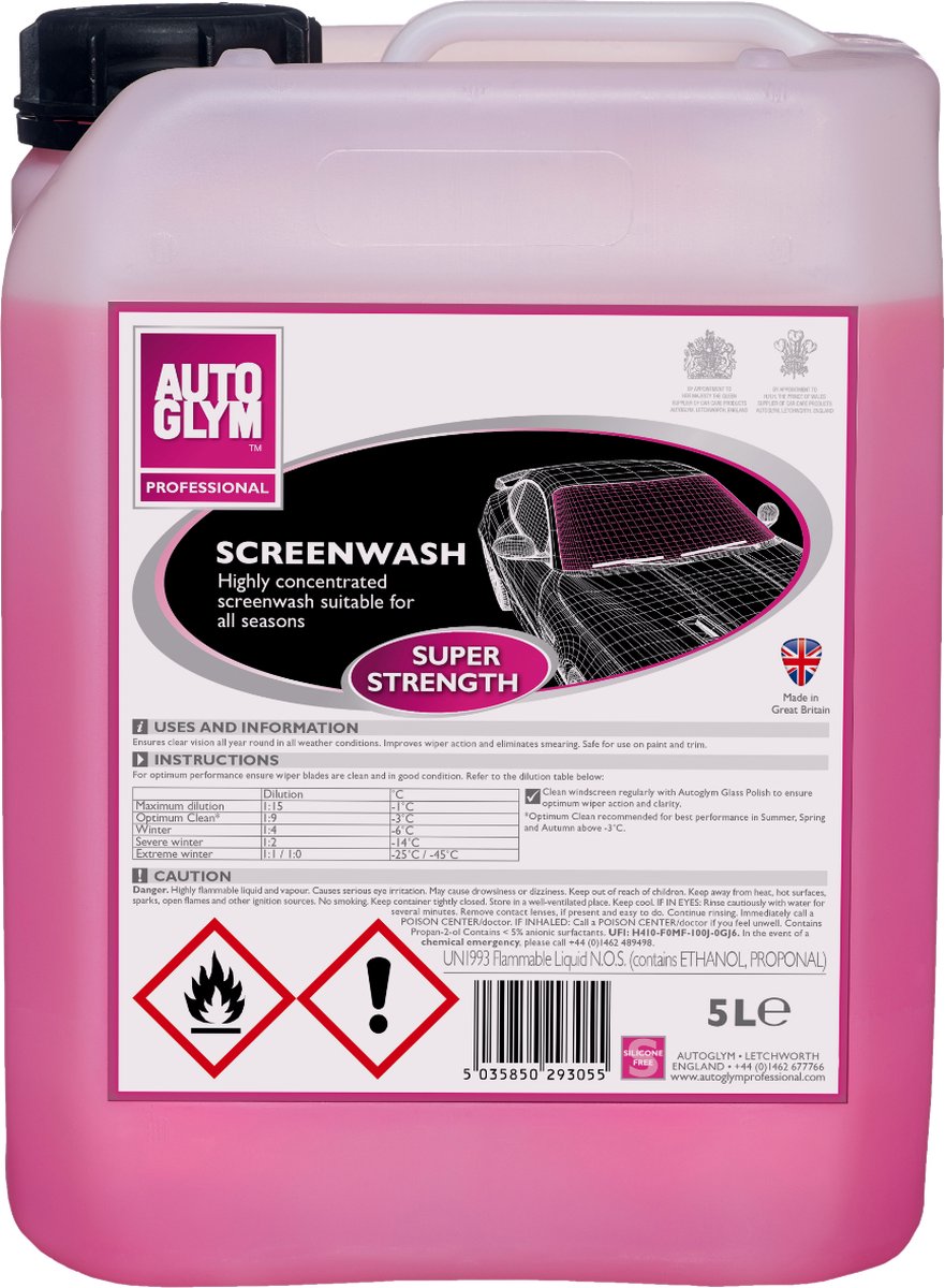AUTOGLYM Screen Wash 5 liter - Ruitensproeiervloeistof