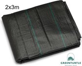 Green Turtle Anti-Worteldoek 2m x 3m - Zwart - Premium kwaliteit Gronddoek - Kunstgras Stabilisatiedoek