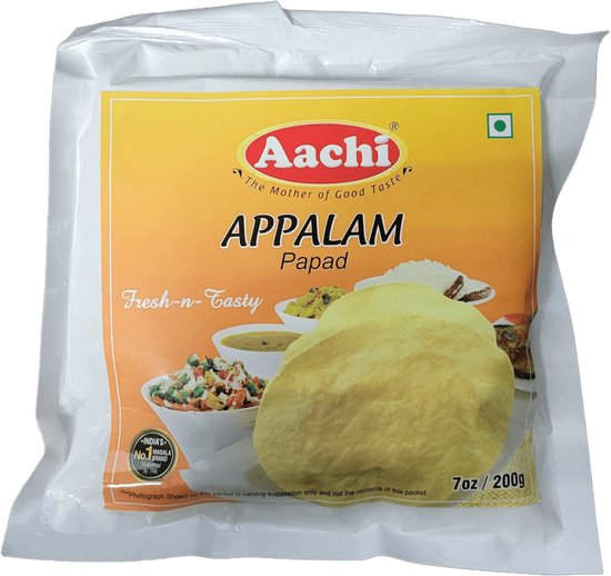 Aachi - Appalam - Papad - Papadum - 3x 200 g