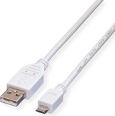 Value Câble USB 2.0, USB A mâle - Micro USB B mâle 0,8m