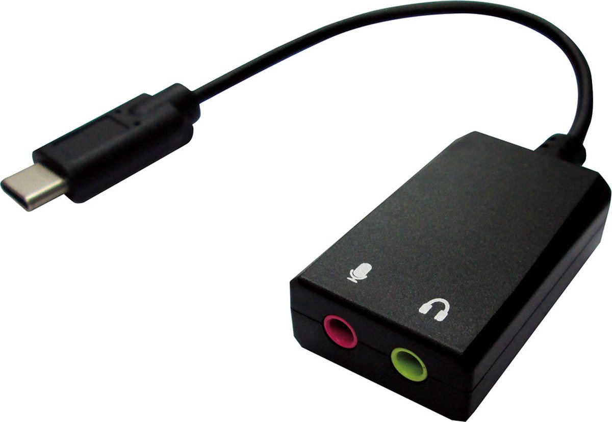 VALUE USB type C - 2x 3,5mm Audio Adapter, Male/Female, 0,13 m