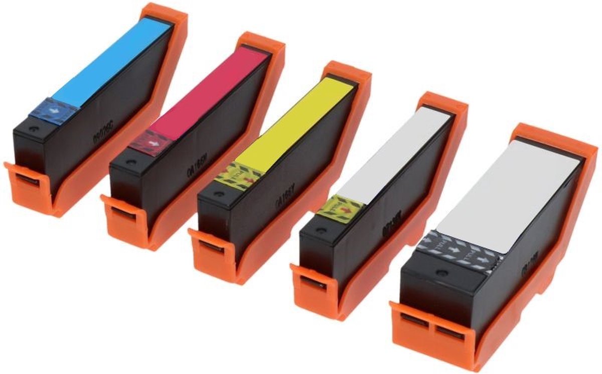 Compatible inkt cartridges voor Epson 26 / 26XL | Multipack van 5 inktcartridges voor Epson Expression Premium XP510, XP520, XP600, XP605, XP610, XP615, XP620, XP625, XP700, XP710, XP720, XP800, XP810, XP820