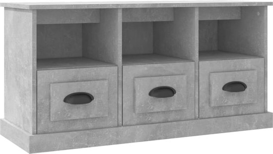vidaXL-Tv-meubel-100x35x50-cm-bewerkt-hout-betongrijs