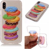 Softcase donuts hoes Geschikt voor iPhone X / XS