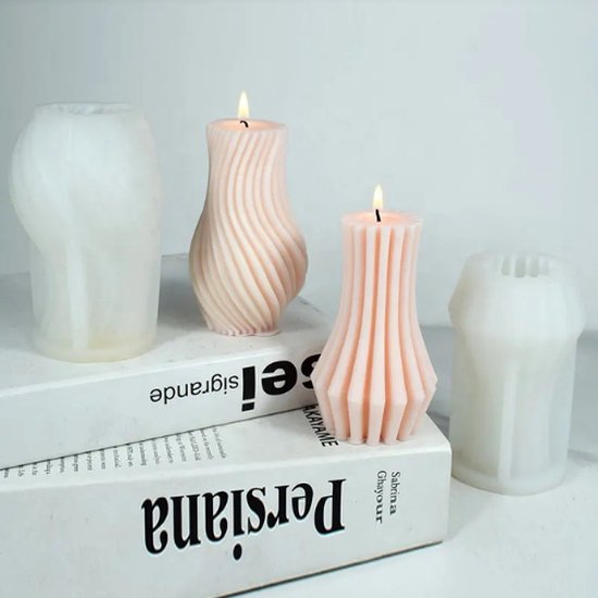 PHOGARY 4 x kerstvormen epoxy siliconen mal voor hangers, hars gietvormen set voor kerstdecoratie, doe-het-zelf en hangende ornamenten in de kerstboom