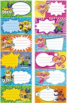 PAW Patrol - School Label stickers - set van 12 stuks