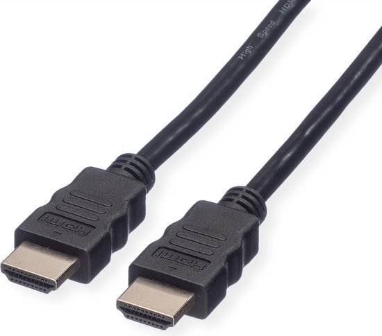 ROLINE HDMI High Speed kabel met Ethernet M-M, zwart, 3 m