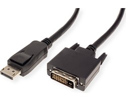 VALUE DisplayPort Kabel DP Male - DVI-D Male, zwart, 1,5 m