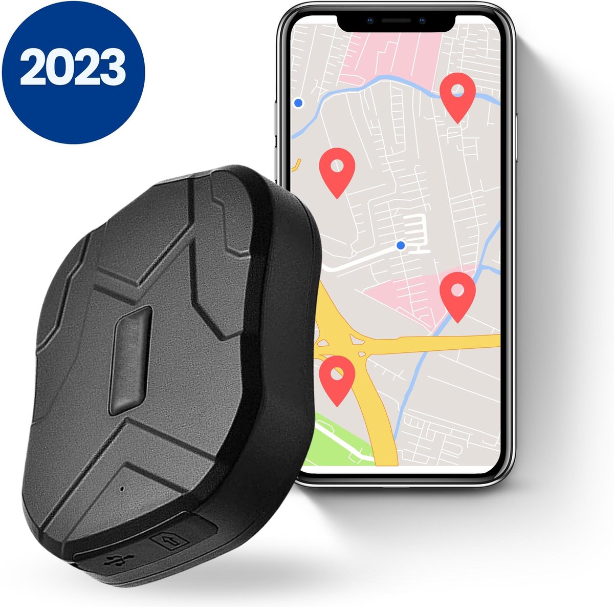 Nuvance - Tracker GPS avec App - pour Voiture - Vélo - Valise - Autonomie  de 7200