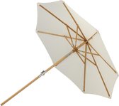Cerox parasol met kantelfunctie wit.