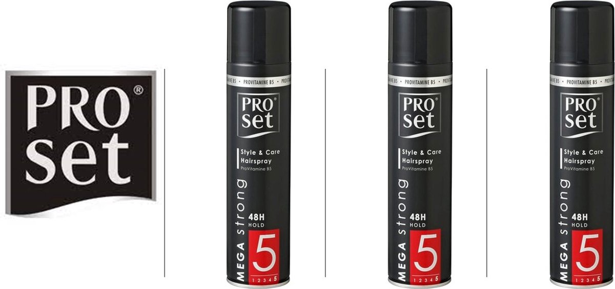 Proset Haarlak – Mega Strong - 3 x 300 ml