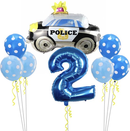 Politie Verjaardagsdecoratie Set - Slinger, Banner En Hangende Ornamenten