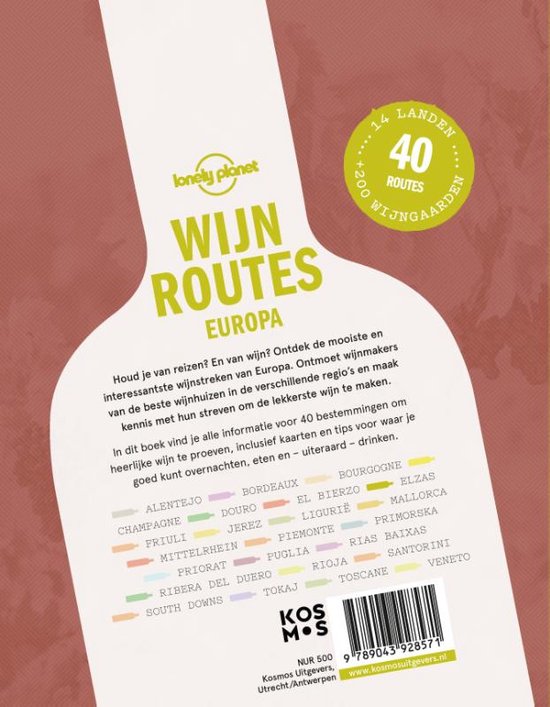 Lonely Planet - Wijnroutes Europa - Lonely Planet