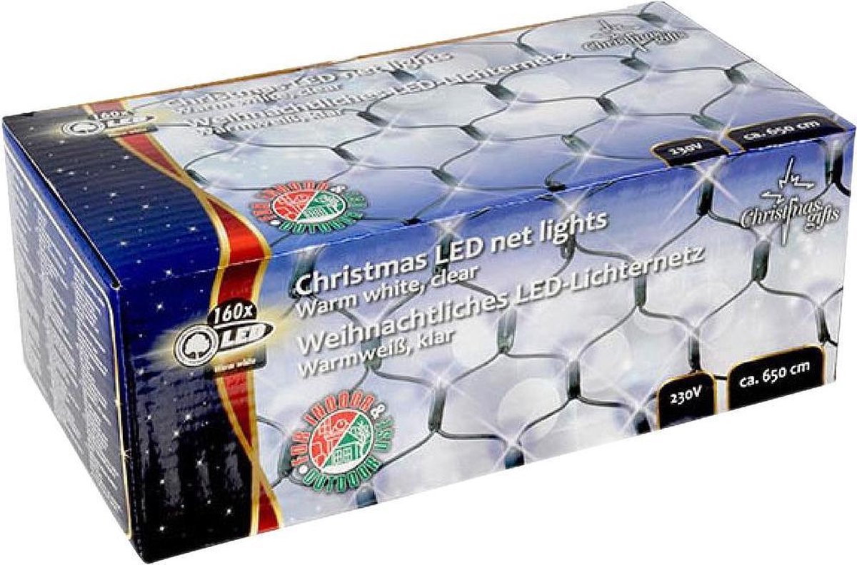 Christmas Gifts Kerstverlichting Net 160 LEDs 1.5M IP44 - Merkloos