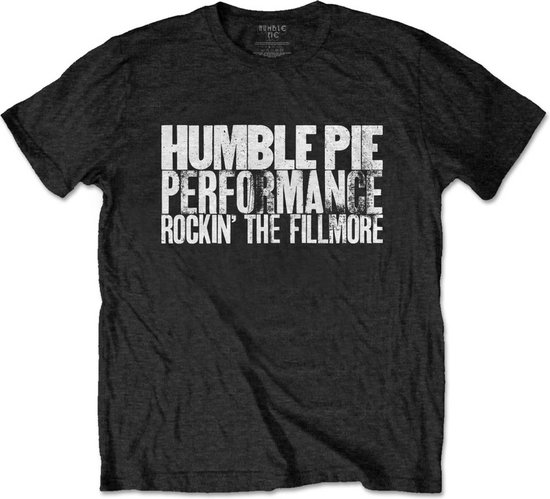 Humble Pie - T-shirt Homme Rockin The Fillmore - L - Zwart