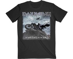 Iron Maiden - The Writing On The Wall Single Cover Heren T-shirt - XL - Zwart