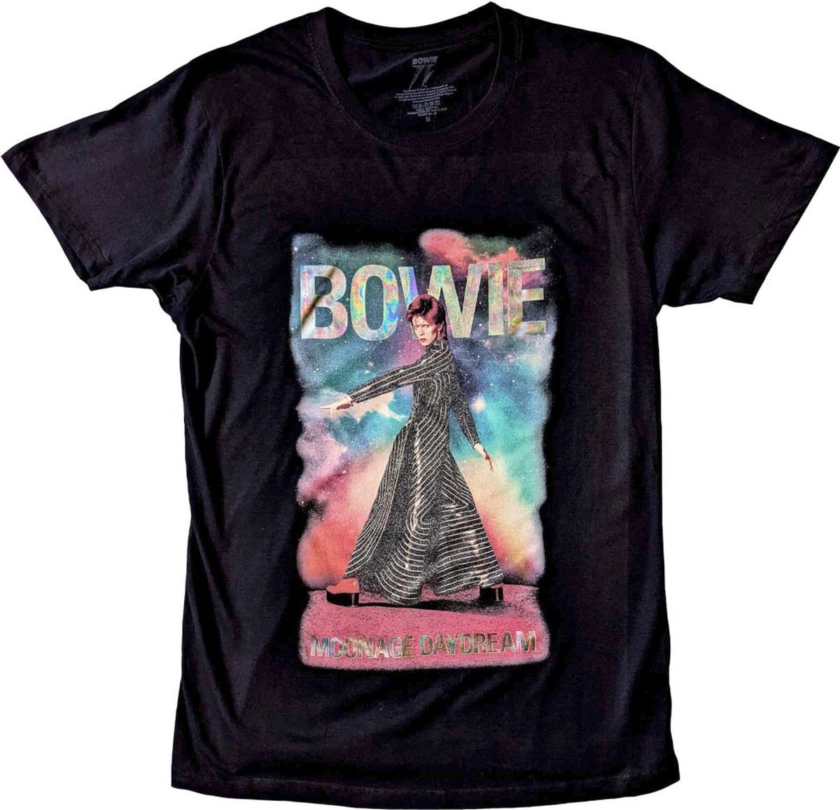 David Bowie - Moonage 11 Fade Heren T-shirt - S - Zwart