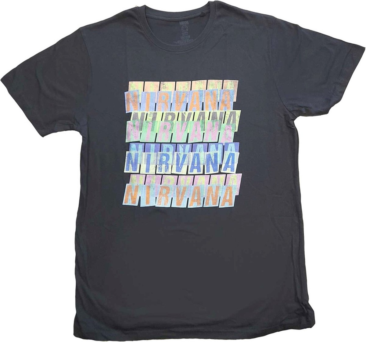 Nirvana - Repeat Heren T-shirt - L - Zwart