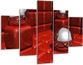 Conception de peinture sur verre | Rouge, gris | 100x70cm 5Liège | Tirage photo sur verre |  F004339
