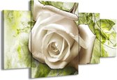 Peinture sur toile Rose | Vert blanc | 160x90cm 4 Liège