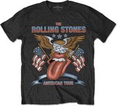The Rolling Stones - USA Tour Eagle Heren T-shirt - L - Zwart