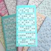 Afbeelding van het spelletje Bingo-Kien kaarten. Blok á 100 vel van 6 spellen turquoise groen
