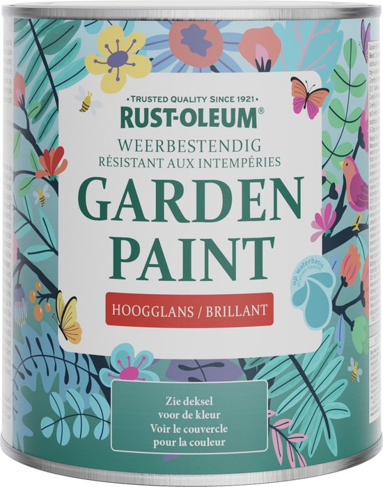 Rust-Oleum Blauw Garden Peinture Haute Brillance - Bleu Ceruleum 750ml