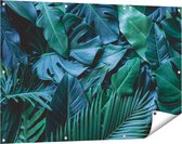 Gards Tuinposter Tropische Groene Bladeren - 120x80 cm - Tuindoek - Tuindecoratie - Wanddecoratie buiten - Tuinschilderij