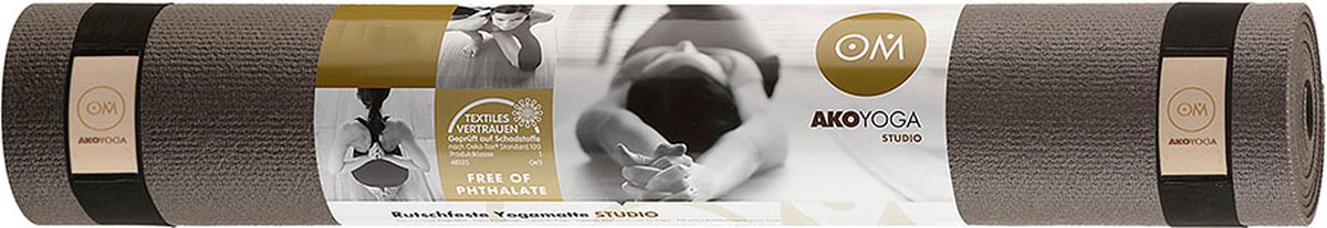 Studio Pro Yoga Mat - 4.5mm 2 m Grijs-Bruin