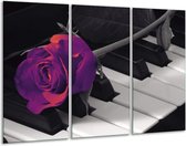 Peinture sur toile Rose | Violet, noir, blanc | 120x80cm 3 Liège