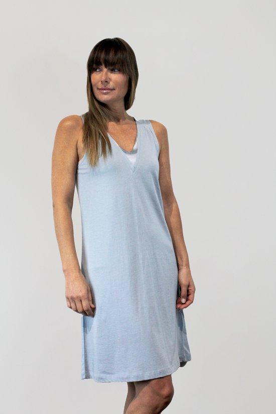 Lords & Lilies robe de nuit femme - gris bleu - 231-5-XDC-Z/800 - taille M