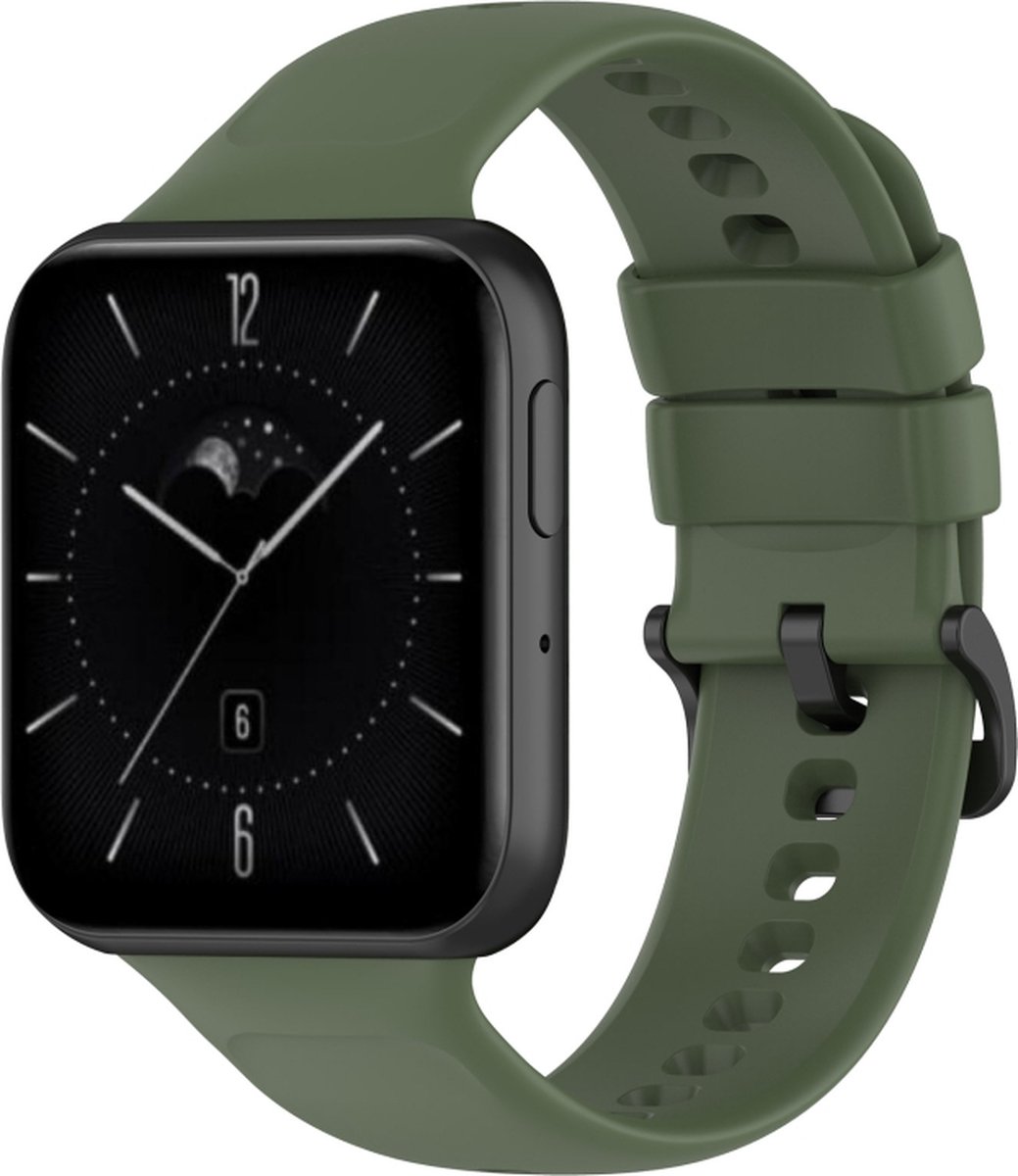 Siliconen bandje - geschikt voor OPPO Watch 3 - donkergroen