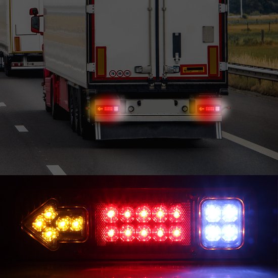 DREAMIZER Auto-zijverlichting, Universele 12V-30V zijmarkeringslamp, 6 stuks auto-zijverlichting lampen indicatoren van de positie voor vrachtwagen, aanhanger, bus, caravan, bestelwagen, camper