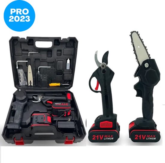 Accu Kettingzaag, 4000 mAh Mini Kettingzaag met Accu, Borstelloze Accu Kettingzaag 6 Inch Van Toepassing op Makita Batterij, 1000W Elektrisch met Automatische Olie, Takkenzaag Accu voor Tuinschaar
