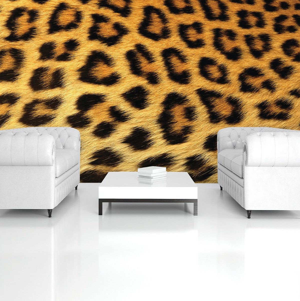 Fotobehang Vlies Behang Luipaardprint Panterprint Panterhuid 