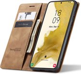 Hoesje geschikt voor Samsung Galaxy S23 Plus - Book Case Leer Slimline Bruin