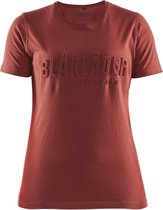 Blaklader Dames T-shirt 3D 3431-1042 - Gebrand rood - XL