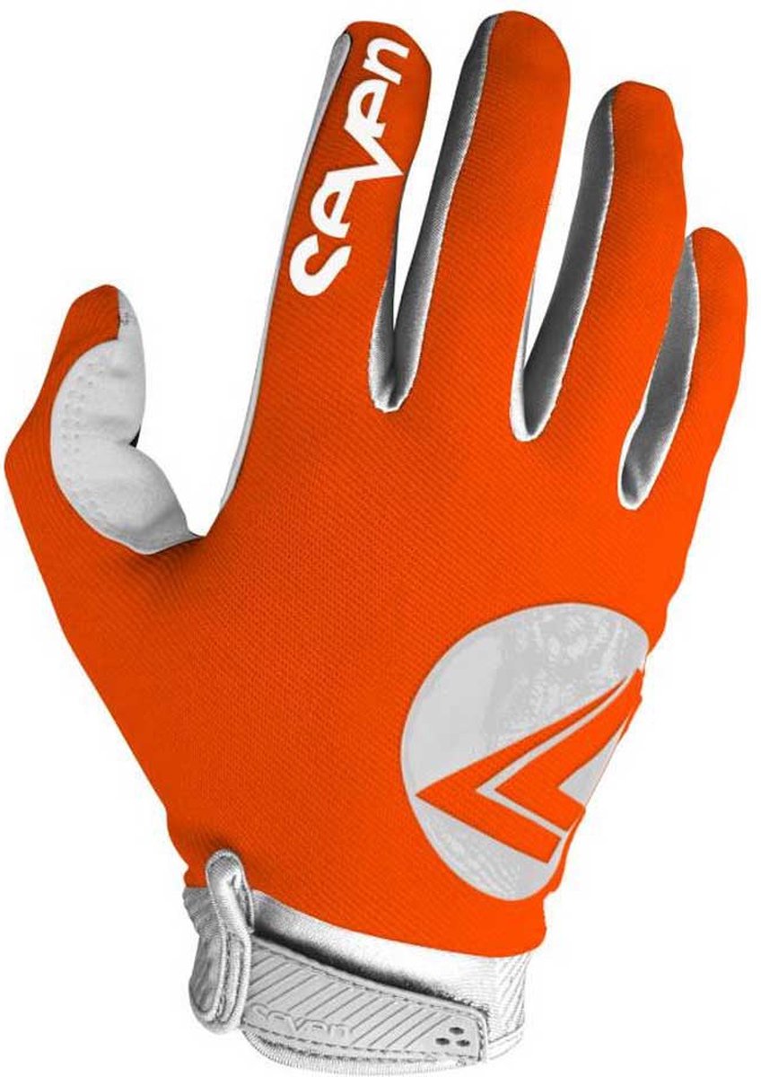 Seven Annex 7 Dot Lange Handschoenen Oranje M Man
