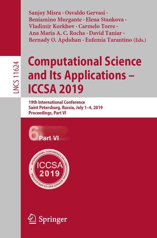 Lecture Notes in Computer Science11624- Computational Scienc ... - cover