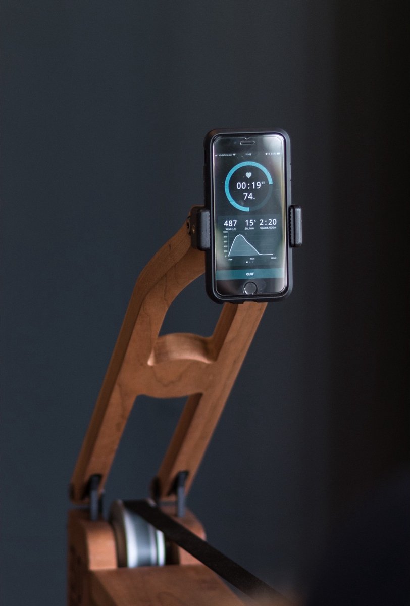 Smartphone-houder Walnotenhout WaterRower