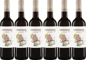 6 flessen Landparty Rood alcoholvrij 0% | Alcoholvrije rode wijn | Biologisch | Alcoholvrij