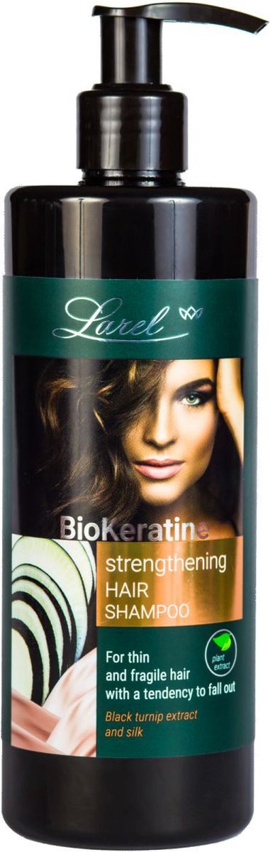 Larel® Bio Keratine Strengthening Hair Shampoo Voor Dun, Breekbaar & Uitvallend Haar 400ml.
