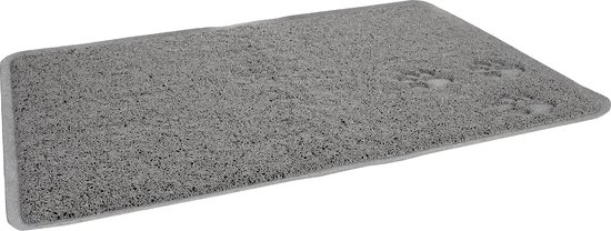 MaxxPet Kattenbakmat - Schoonloopmat Kattenbak - Katten Grit Opvanger - Uitloopmat Kattenbak - Kattenverzorging - Kattenbak Accessoires - Kat Benodigdheden - 40x60 cm - Zwart