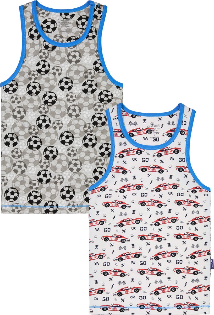 Claesen's Race Car Football Jongens Onderhemd - Maat 92/98