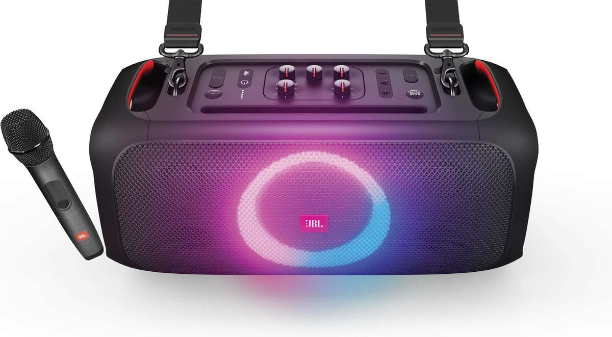 JBL PartyBox On The Go - Draadloze Bluetooth speaker met schouderband | bol .com