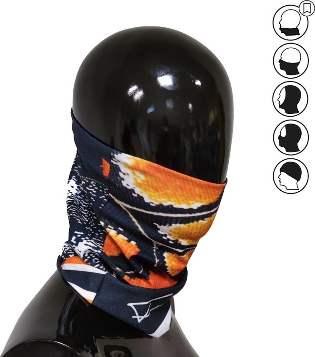 Feelj Nekwarmer - Multi Sjaal - Orange Butterfly - One Size